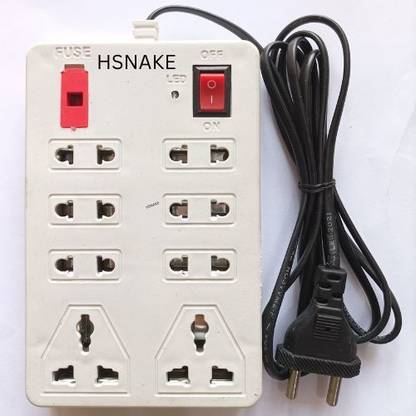 KL-TECH Combo 8+1 with Multi-Angle Adjustable mobile stand cable length 3 meter 6 A Three Pin Socket