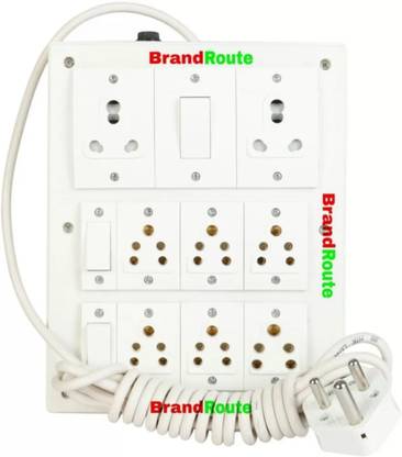 Awolf BrandRoute Power extension Board R.e.o Havells Component 16 A Three Pin Socket