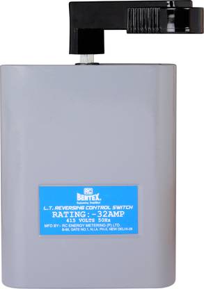 RC BENTEX Three Phase Reverse Forward Switch 32 AMP, X06C000033 32 A Two Way Electrical Switch