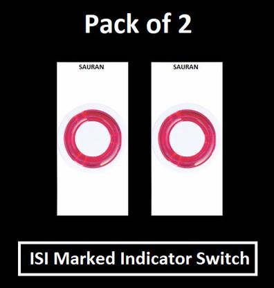 Sauran Indicator Switch 6 A One Way Electrical Switch