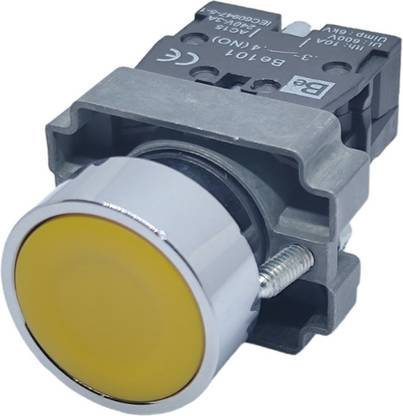 Beswitch Yellow switch push buttons on switch push button pilot devices 10 A One Way Electrical Switch