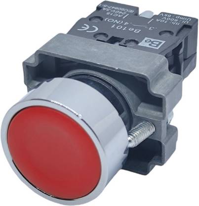 Beswitch Red switch push buttons on switch push button pilot devices 10 A One Way Electrical Switch