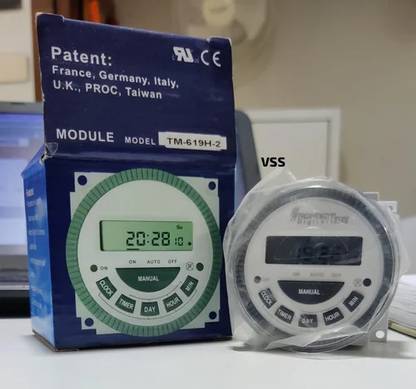 Divinext TM619H-2 30A 4PIN 230VAC Frontier Digital Timer Programmable Electronic Switch 10 A One Way Electrical Switch