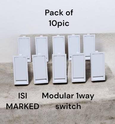 SARA flat modular switch 10 A One Way Electrical Switch