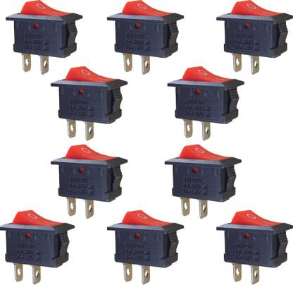 Universal Hub 10PCS Mini 2 Pin SPST ON/OFF Switch for Electronic Circuit PCB Electronic Components Electronic Hobby Kit