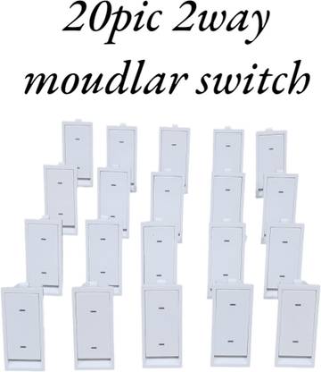 SARA flat modular switch 10 A Two Way Electrical Switch