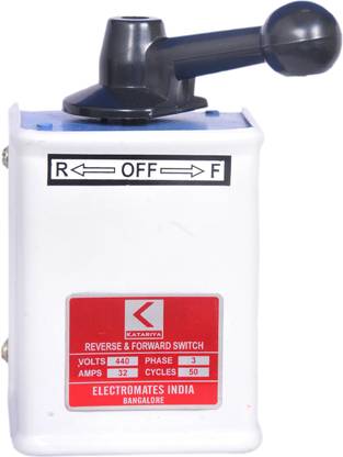 katariya LT Eco Reverse Forward Switch 3 Phase 16A (Brass) 16 A Three Way Electrical Switch