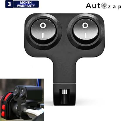 Autozap Motorcycle handlebar on off Switch Black 32 A Two Way Electrical Switch