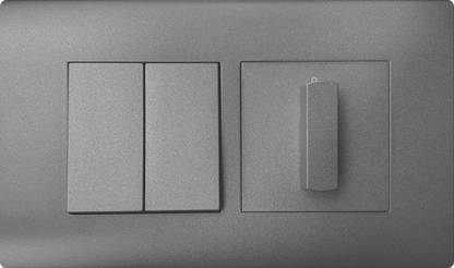 Norisys Square Series - 16A One Way Switch (Colour -Graphite Gray) 16 A One Way Electrical Switch