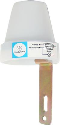 Pete'sDynamics Auto Day & Night ON/OFF Photocell LDR sensor switch(10Amp) 10 A One Way Electrical Switch