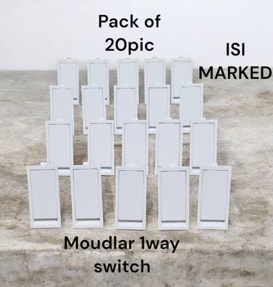 SARA flat modular switch 10 A One Way Electrical Switch