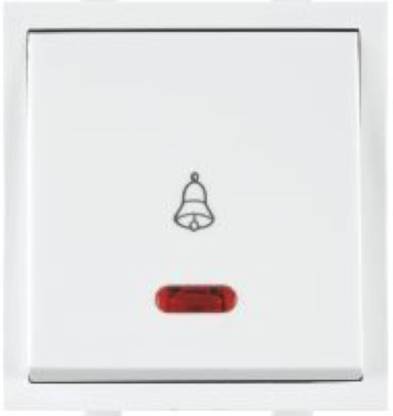 ANCHOR ROMA CLASSIC BELL PUSH WITH NEON (30715) 10 A One Way Electrical Switch