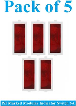 Sauran 5 Pieces 6amp Modular Indicator Switch (ESP29.5) 6 A Motion Sensor Electrical Switch