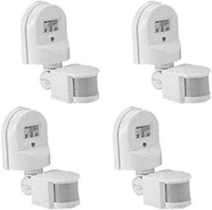 GIANT IMPEX Energy Saving LightAdjustment Automatic Motion Sensor Switch White (Pack of 4), 10 A Motion Sensor Electrical Switch