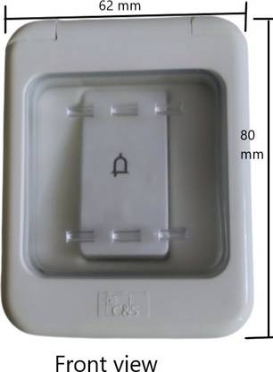 C&S IP55 Weatherproof Bell Push Switch C&S 6 A One Way Electrical Switch