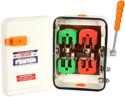 Selvo 32A Double Pole (DP) Offload Changeover Switch 32 A Two Way Electrical Switch