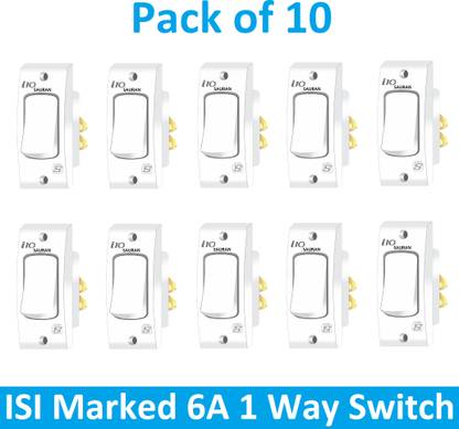 Sauran 6 A One Way Electrical Switch