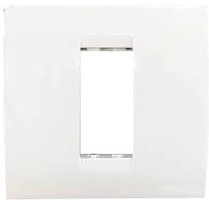 Lynx Greatwhite Myrah 1 Module Switch cover plate Vida with Mounting Plate (Pack 10)) Wall Plate