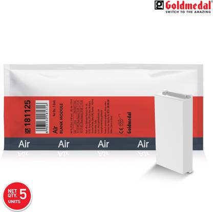 Goldmedal Air 1 Module Blank Module, White - (Pack of 5) Wall Plate