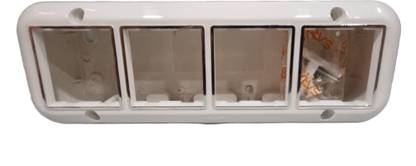 Amp exchange 8m silver line modular box/9*3 open pvc box(5pic)pack Wall Plate
