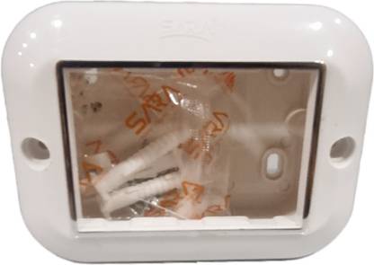 Amp exchange 3m silver line modular box/4*3 open pvc box(5pic)pack Wall Plate
