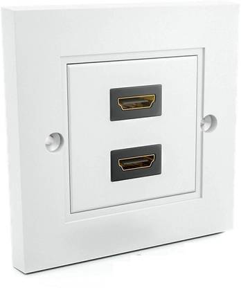 Paruht HDMI Multimedia Modular Wall Socket Face Plate Socket Plug Jack Cable or Adapter Wall Plate