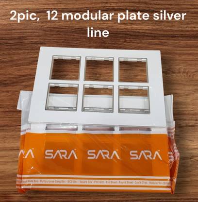 SARA 12 modular plate silver crome (2 pic) Wall Plate
