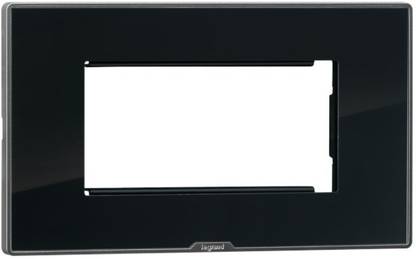 Legrand 679544 Plate with Frame 4 Module Ice Black Wall Plate