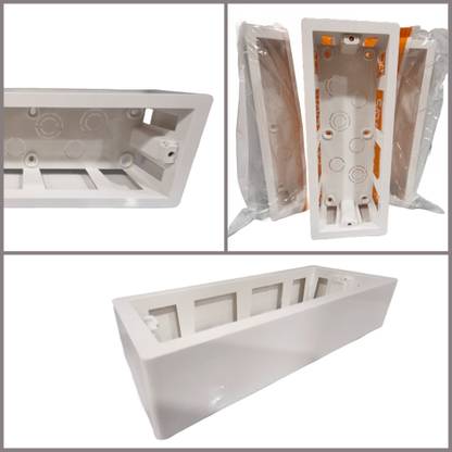 Amp exchange 6m serface modular box/ open pvc box(5pic)pack Wall Plate