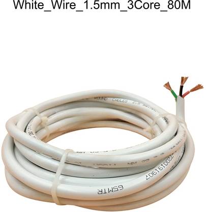 Electro Factory PVC 1.5 sq/mm White 80 m Wire