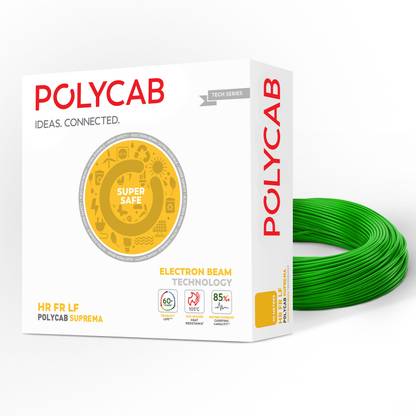 Polycab Suprema 1.5 mm Green 90 m Wire