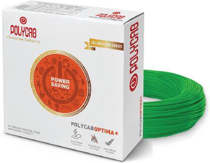 Polycab PVC 0.75 sq/mm Green 90 m Wire