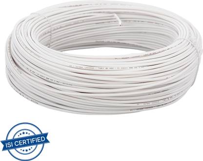Polycab PVC 0 sq/mm White 100 m Wire