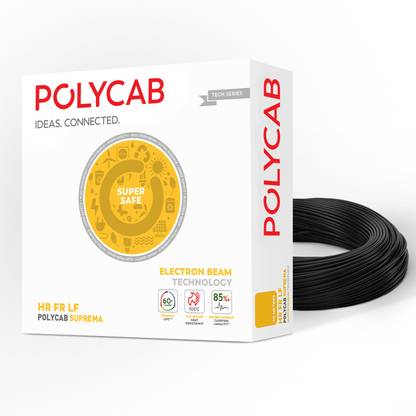 Polycab Suprema 4 mm Black 90 m Wire