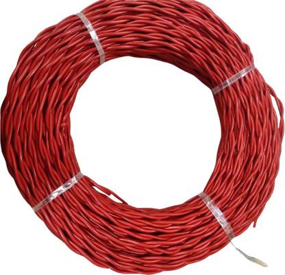 ELSON NITSI (Flexible Wire)CCA Copper Electrical Wire 22 Gauge 3 Wire 0.5 sq/mm Red 45 m Wire