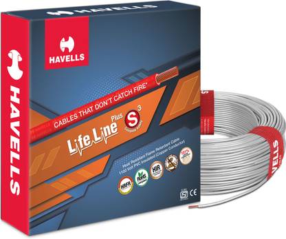 HAVELLS HRFR PVC 0.75 sq/mm Grey 45 m Wire