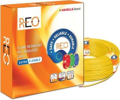 HAVELLS Reo PVC 1 sq/mm Yellow 90 m Wire
