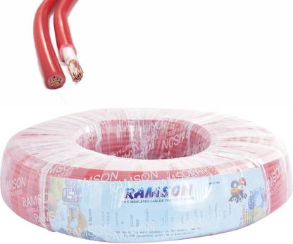 Ramson PVC DC Cable 4 sq/mm Red 100 m Wire