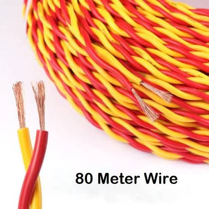 Electro Factory PVC 0.2 sq/mm Multicolor 80 m Wire