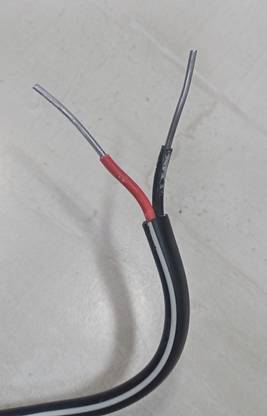 GrahLogy 6mm Twin Flat Wire Aluminium 82 Meter Heavy Duty Service Line Cable PVC Coated 6 sq/mm Black 82 m Wire