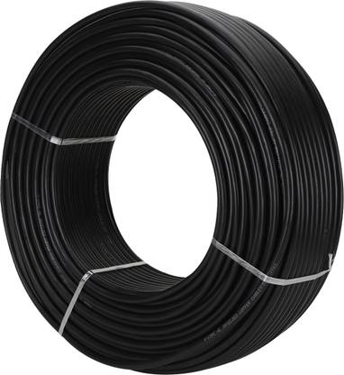TRICOM Tinned Copper, 4-CORE Load Cell Shielded Cable, For DIY Projects 0.15 sq/mm Black 20 m Wire