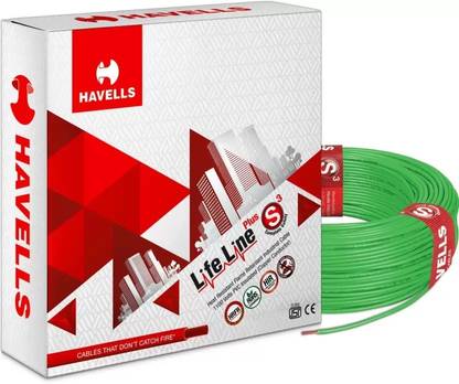 HAVELLS HRFR PVC 0.75 sq/mm Green 90 m Wire
