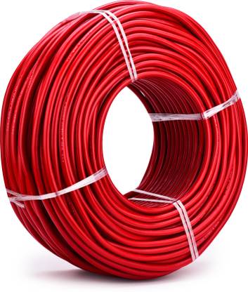 ELSON 2.5 Sqmm Single Core Aluminium Wire Agriculture Electric Cable Heavy Load 2.5 sq/mm Red 91 m Wire