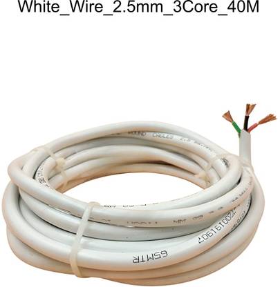JELECTRICALS PVC 2.5 sq/mm White 40 m Wire