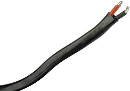 GrahLogy 4mm Twin Flat Wire Aluminium 41 Meter Heavy Duty Service Line Cable PVC Coated 4 sq/mm Black 41 m Wire