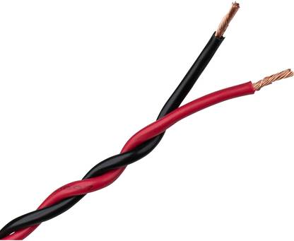 kathiriyas TRICOM-red black twisted wire 1 sq/mm Red 50 m Wire