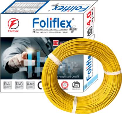foliflex PVC 10 sq/mm Yellow 90 m Wire