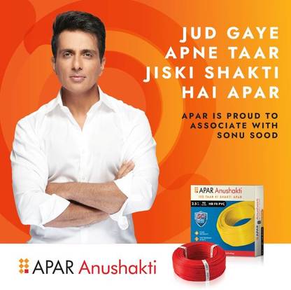 Apar anushakti E-BEAM PVC 1.5 sq/mm Black, Yellow, Blue, Red 90 m Wire