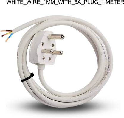 JELECTRICALS PVC 1 sq/mm White 1 m Wire
