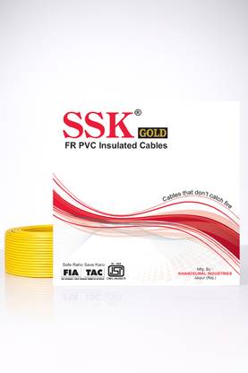 SSK FR PVC 10 sq/mm Yellow 90 m Wire